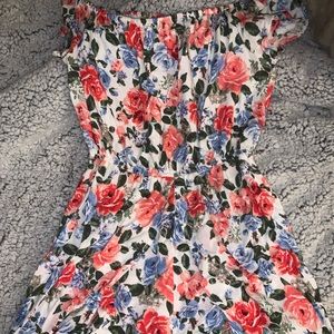 Love J High Low Off The Shoulder Romper Dress
